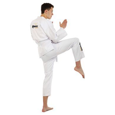 Кімоно для карате куртка штани та пояс MIZANO KT07A розмір 000 (зріст 110)