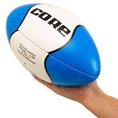 Мяч для регби CORE R-5377-3 №3 белый-синий