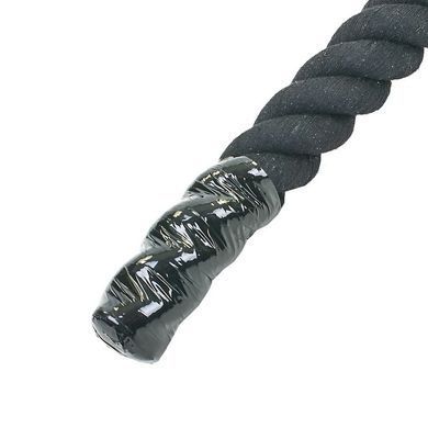 Канат для лазанья из хлопка с креплением Zelart R-6224-5 5м черный