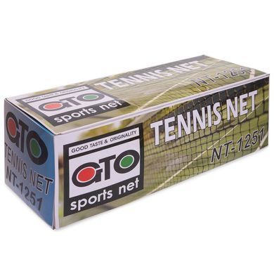 Сітка для великого тенісу Zelart NT-1251 12,8х1,08м чорний
