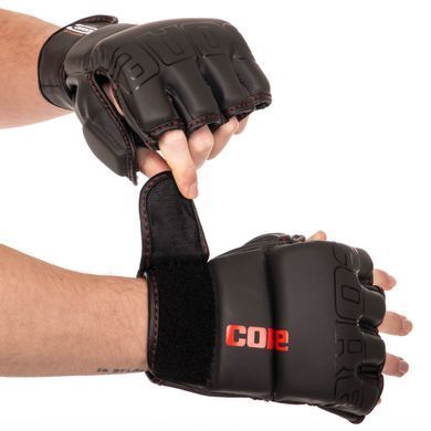 Рукавиці для змішаних єдиноборств MMA CORE VL-8536 розмір S колір чорний