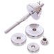 Гантели разборные стальные хромированные 20кг Zelart TA-8055-20 2шт по 10кг хром