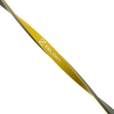 Гума петля для підтягувань та тренувань стрічка силова Zelart POWER LOOP FI-5439-2 колір жовтий
