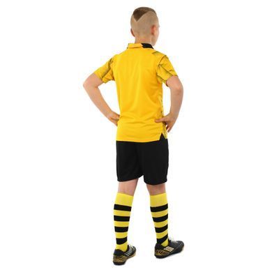 Форма футбольная детская с символикой футбольного клуба BORUSSIA DORTMUND гостевая 2024 Zelart CO-6358 размер 20, возраст 6лет, рост 110-115