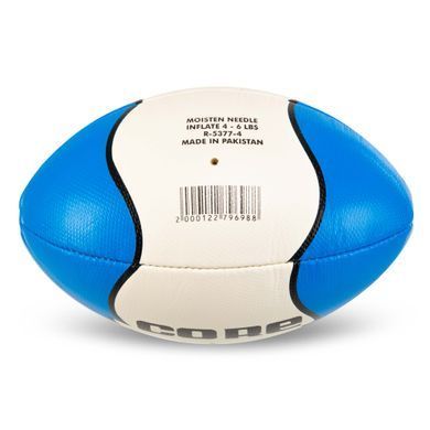 Мяч для регби CORE R-5377-4 №4 белый-синий