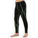Компресійні штани легінси тайтси дитячі LIDONG J02KT розмір XS колір чорний-салатовий