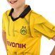 Форма футбольная детская с символикой футбольного клуба BORUSSIA DORTMUND гостевая 2024 Zelart CO-6358 размер 20, возраст 6лет, рост 110-115