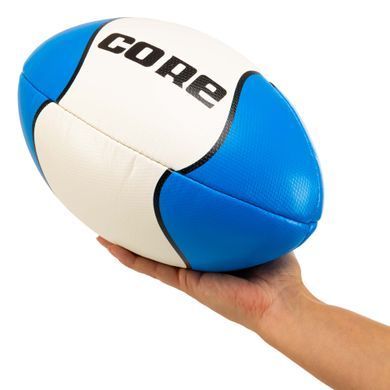 Мяч для регби CORE R-5377-5 №5 белый-синий