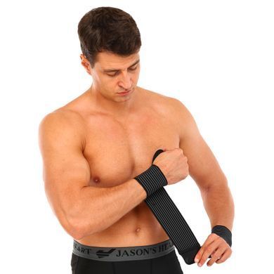 Бинты кистевые для жима STRENGTH WRIST WRAPS MUTE 9002 2штуки черный