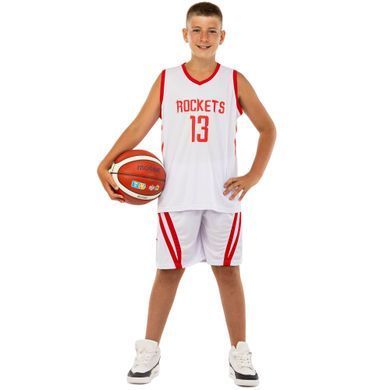 Форма баскетбольная детская NBA клуб Houston Rockets 13 BA-0966 размер S цвет белый-красный