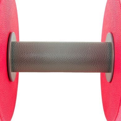 Гантель для аквафитнеса и аквааэробики аква-гантель Aqua Dumbbell MadWave Round Bar Float M082502 цвет серый-розовый