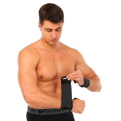 Бинты кистевые для жима STRENGTH WRIST WRAPS MUTE 9002 2штуки черный