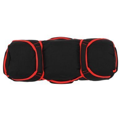 Сендбег мешок утяжелитель для функционального тренинга Sandbag без наполнителя Zelart FI-5028 черный-красный