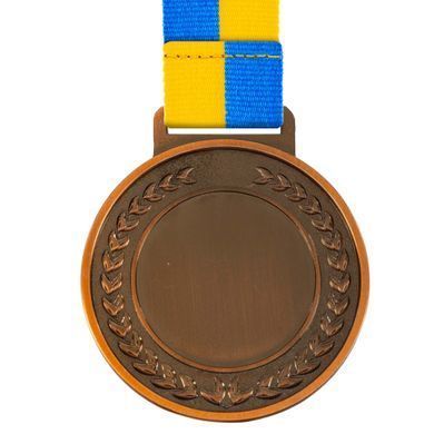 Медаль спортивна зі стрічкою тематична Zelart Футбол C-6842 колір бронзовий