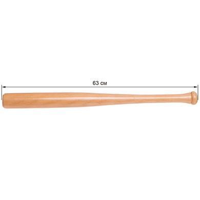 Бита бейсбольная деревянная 25" Zelart C-1872 63см