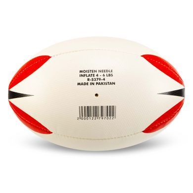 Мяч для регби CORE R-5379-4 №4 белый-красный