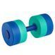 Гантель для аквафитнеса и аквааэробики аква-гантель Aqua Dumbbell MadWave Round Bar Float M082502 цвет синий